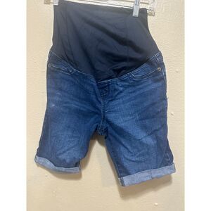 Isabel Maternity Bermuda‎ Jean Shorts Size 4 | Over Belly Stretch
